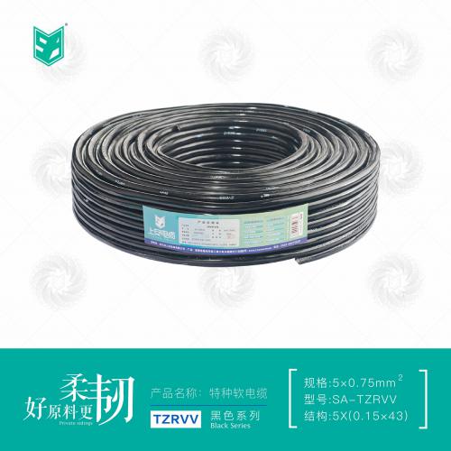 上安电缆黑色系列｜TZRVV软